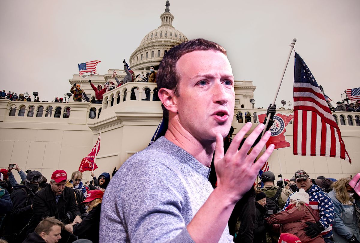 Mark Zuckerberg | capitol Riot (Photo illustration by Salon/Getty Images)