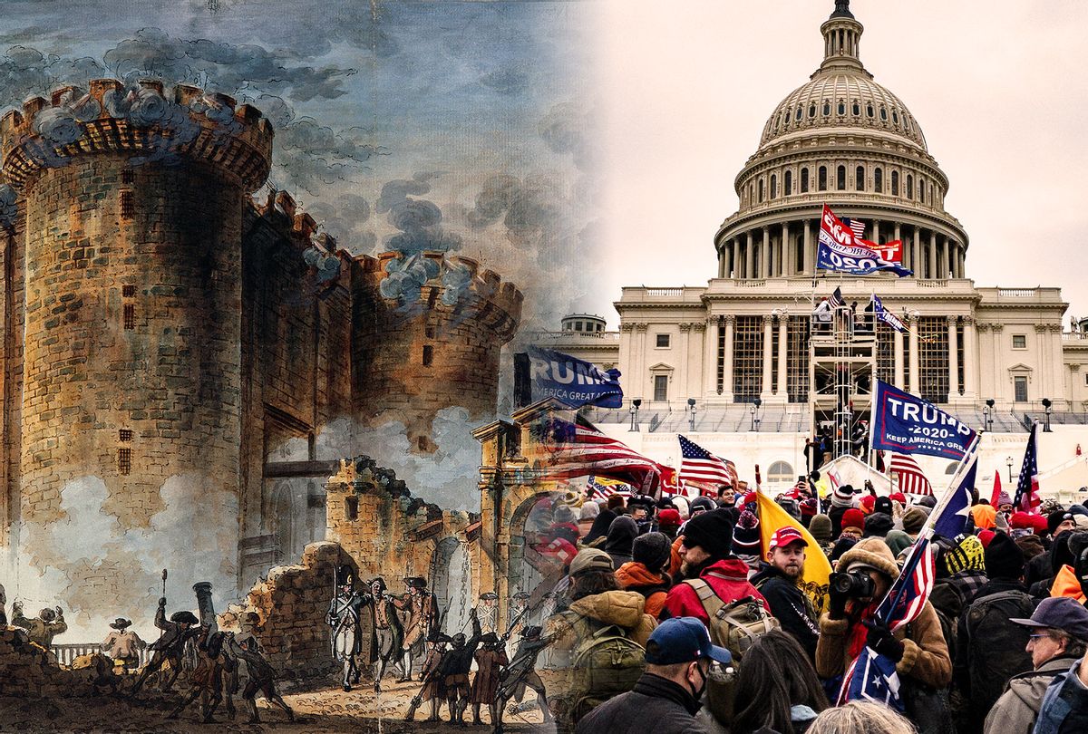 Storming of the Bastille | Capitol Riot (Photo illustration by Salon/Getty Image)