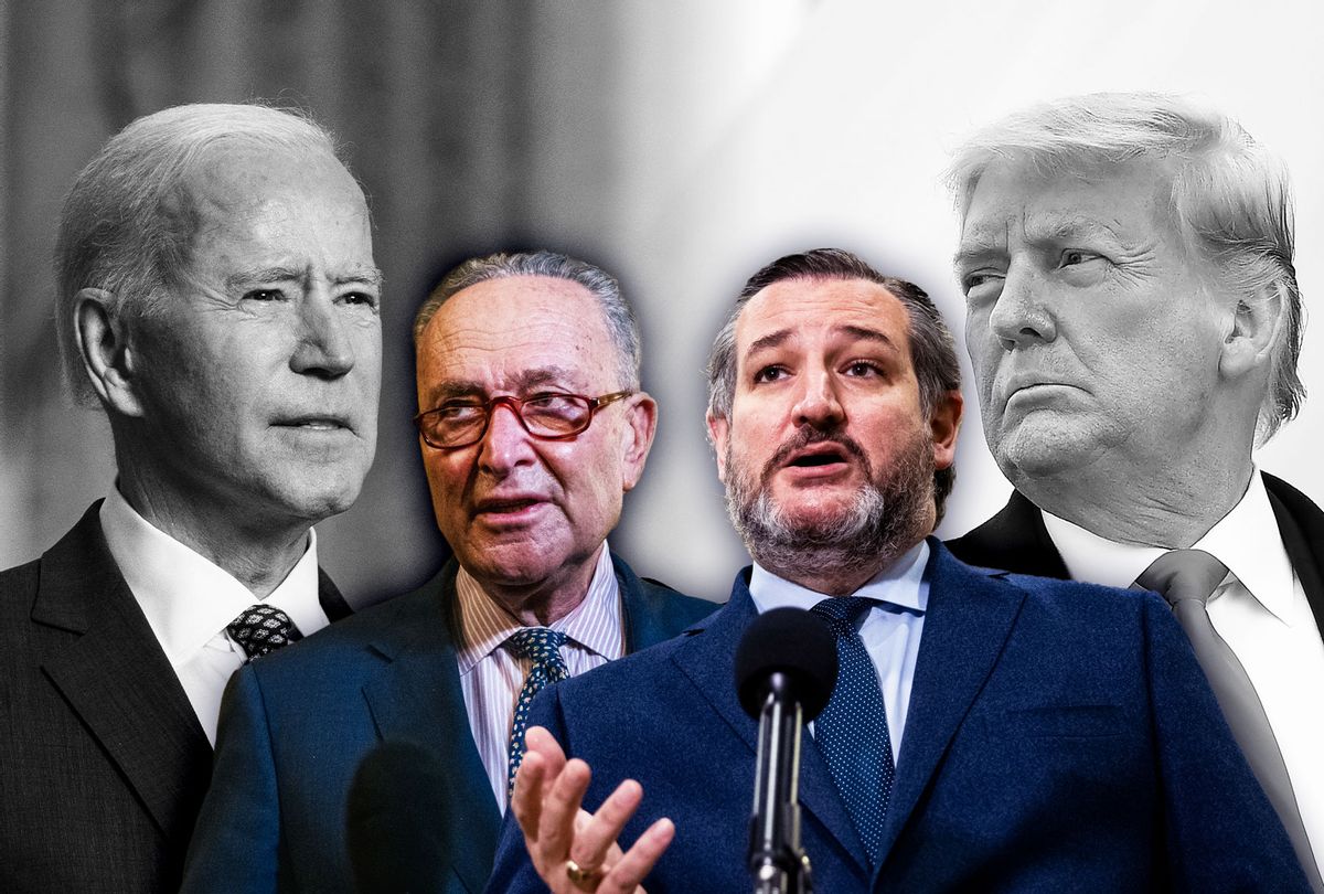 Joe Biden, Chuck Schumer, Ted Cruz and Donald Trump (Photo illustration by Salon/Getty Images)