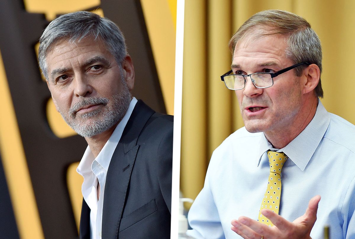 George Clooney and Jim Jordan (Photo illustration by Salon/Getty Images)