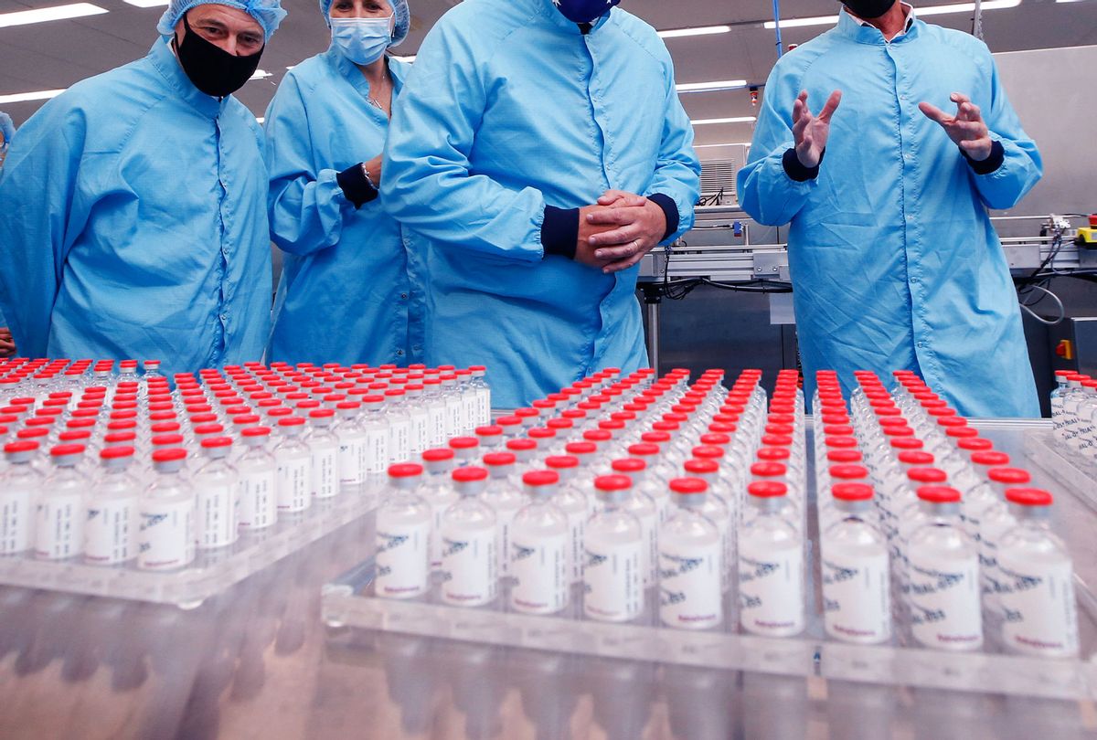CSL vaccine manufacturing facility on February 12, 2021 in Melbourne, Australia. (David Caird-Pool/Getty Images)