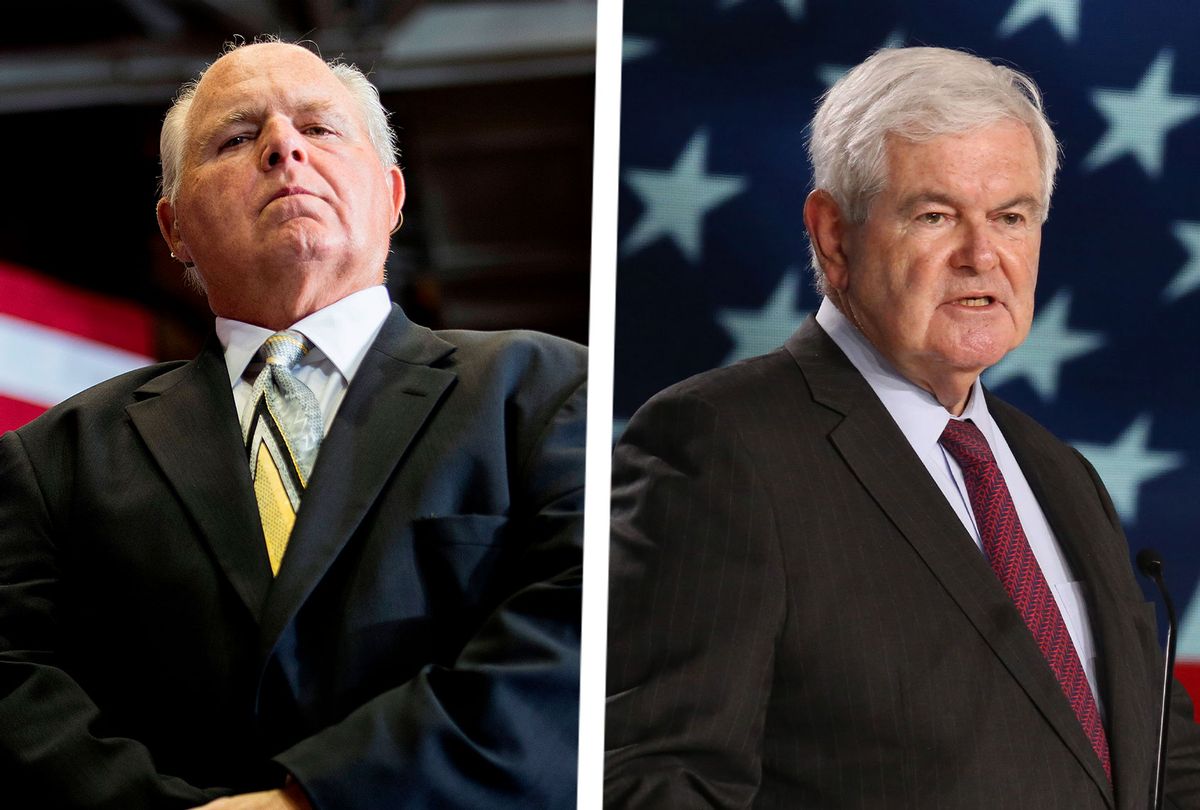 Rush Limbaugh and Newt Gingrich (Photo illustration by Salon/Getty Images)