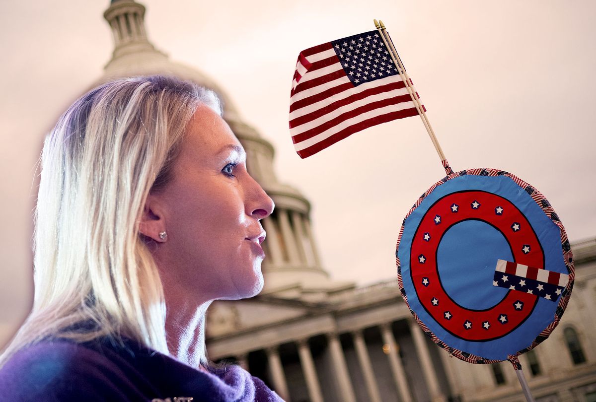 Marjorie Taylor Greene | Qanon (Photo illustration by Salon/Getty Image)