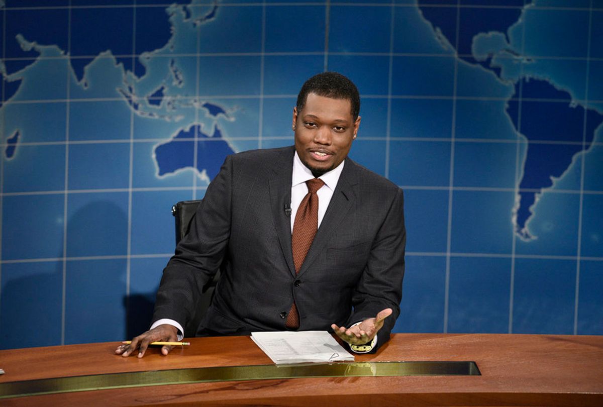 Anchor Michael Che during Weekend Update on Saturday Night Live (Will Heath/NBC)