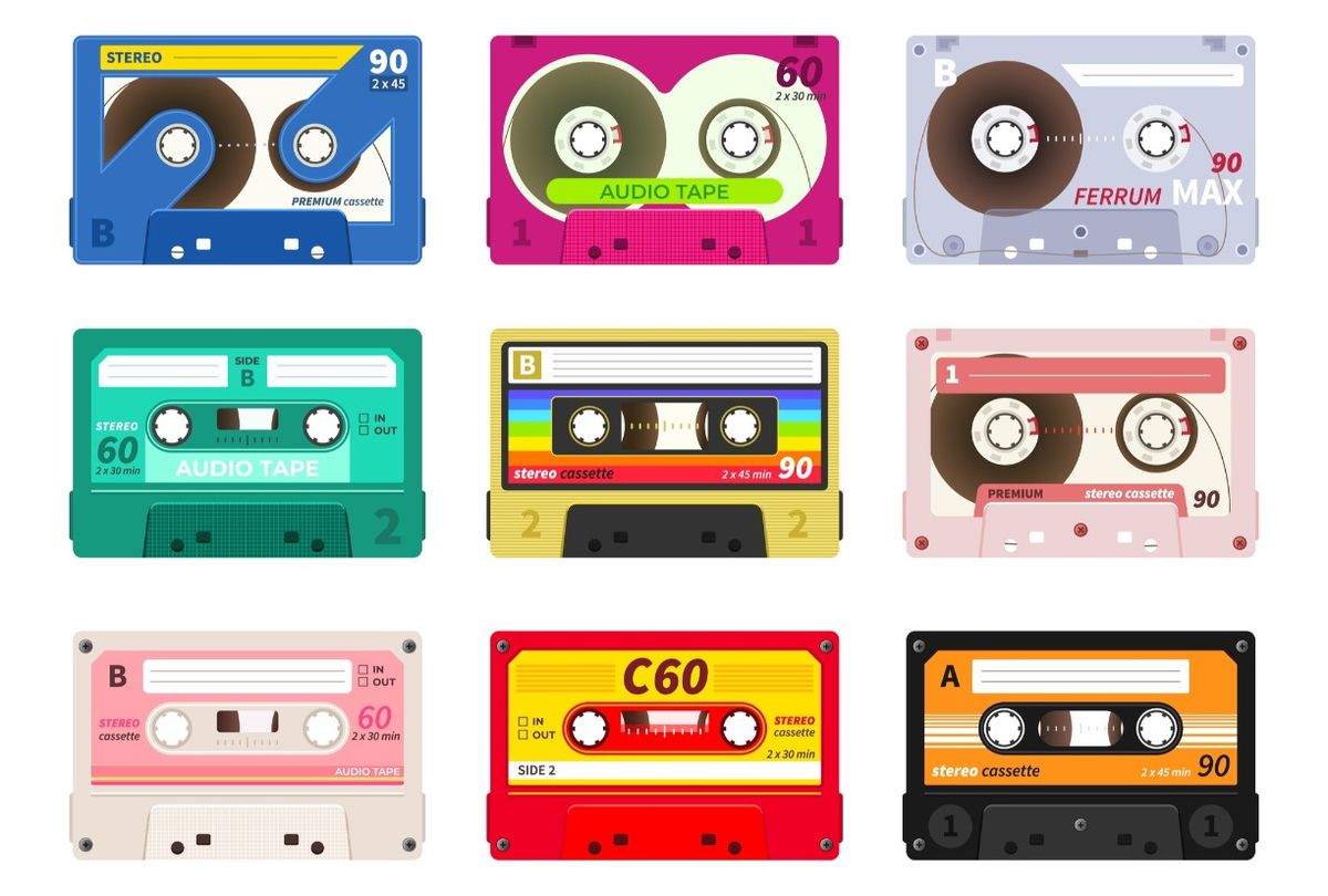 Vintage music tape cassettes (iStock/Getty)