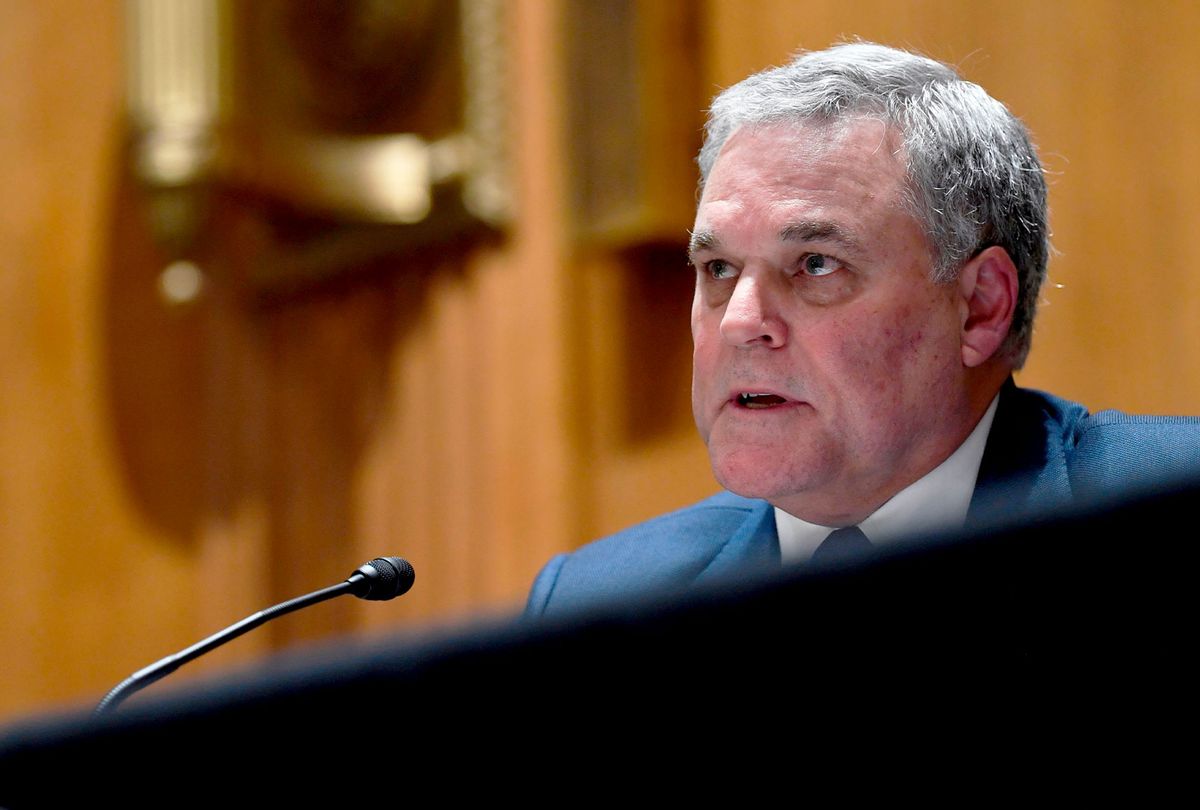 Internal Revenue Service Commissioner Charles Rettig testifies before the Senate Finance Committee on Capitol Hill in Washington, DC on June 30, 2020, during a hearing on the 2020 filing season and COVID-19 recovery. (SUSAN WALSH/POOL/AFP via Getty Images)