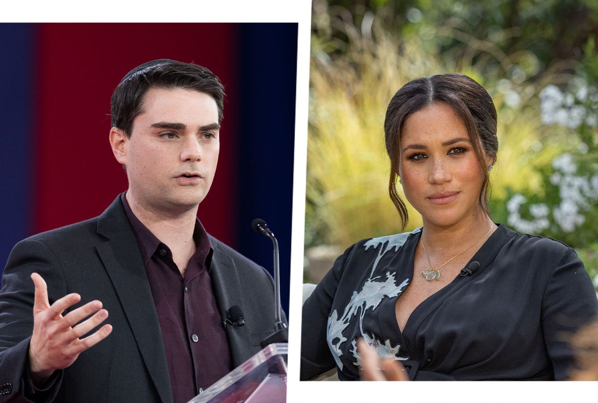 Ben Shapiro and Meghan Markle (Photo illustration by Salon/Getty Images)