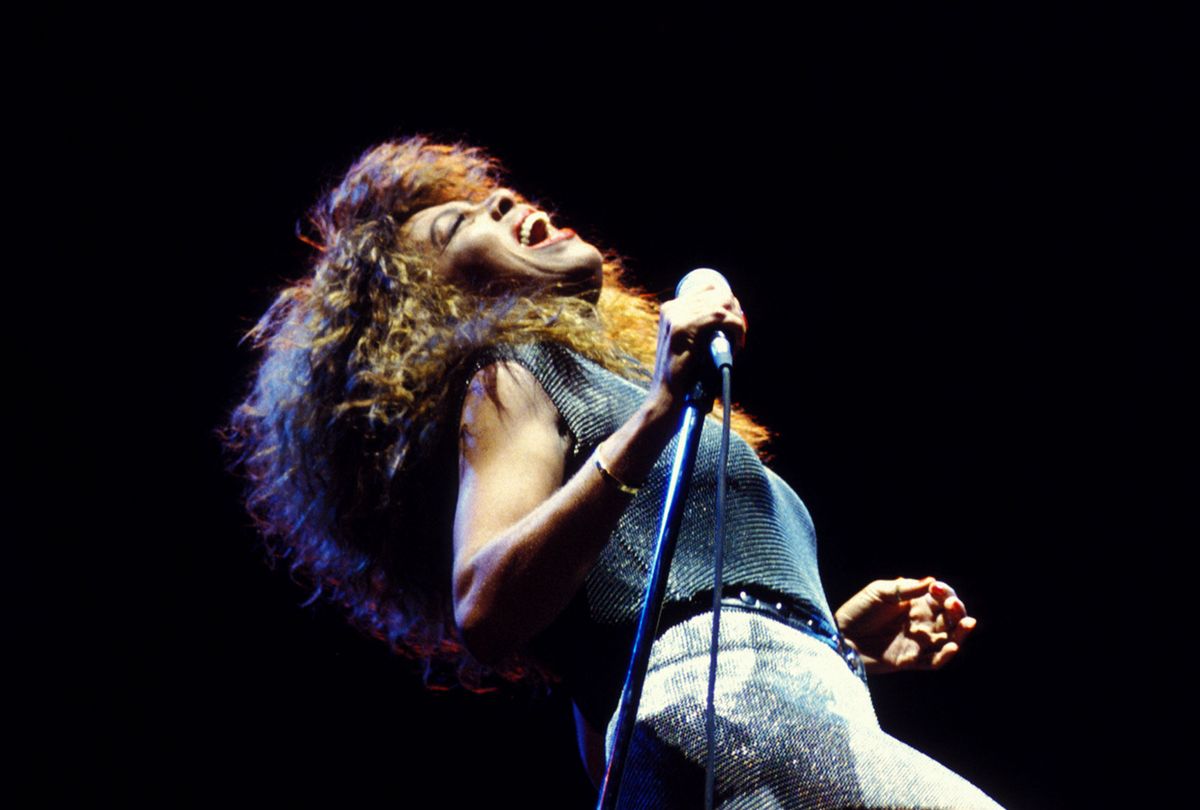 Tina Turner in concert in Versailles, France, 1990 (Getty Images/HBO)