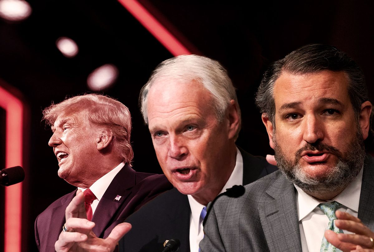 Donald Trump, Ted Cruz and Ron Johnson (Photo illustration by Salon/Getty Images)
