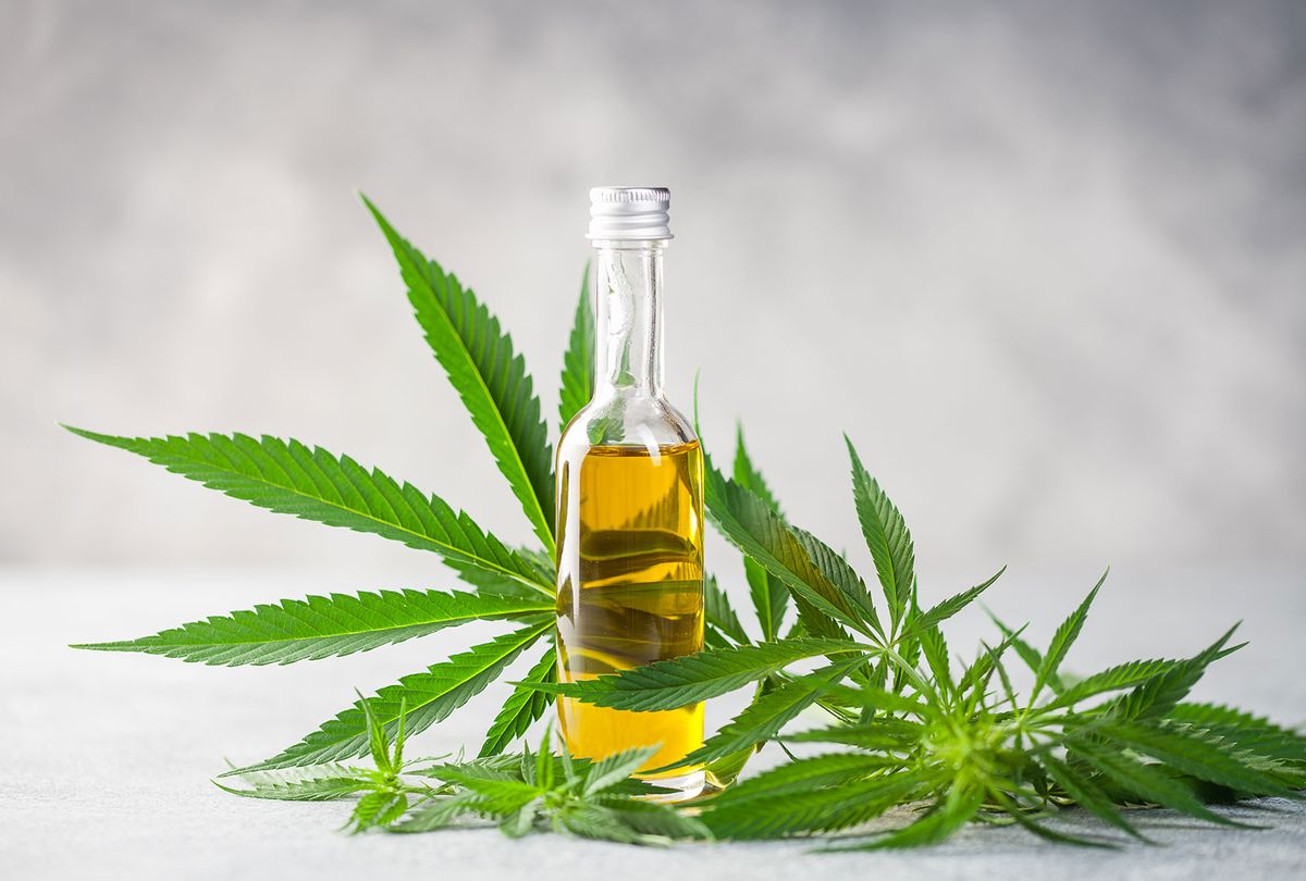 Oil and leaves of hemp (Getty Images)