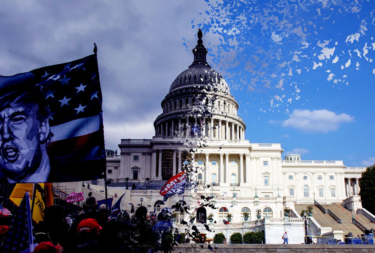 Capitol Riot of January 6th, 2021, fading away (Photo illustration by Salon/Getty Images)
