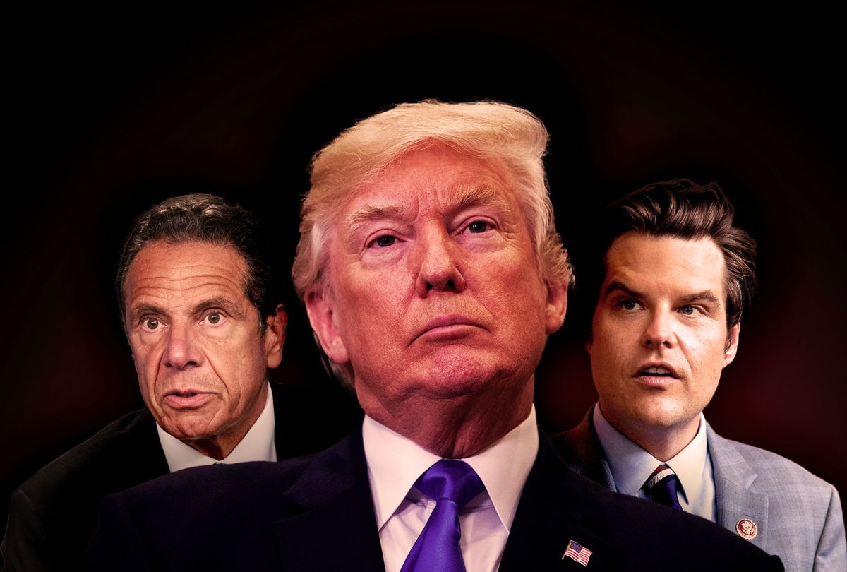 Donald Trump, Andrew Cuomo and Matt Gaetz (Photo illustration by Salon/Getty Images)