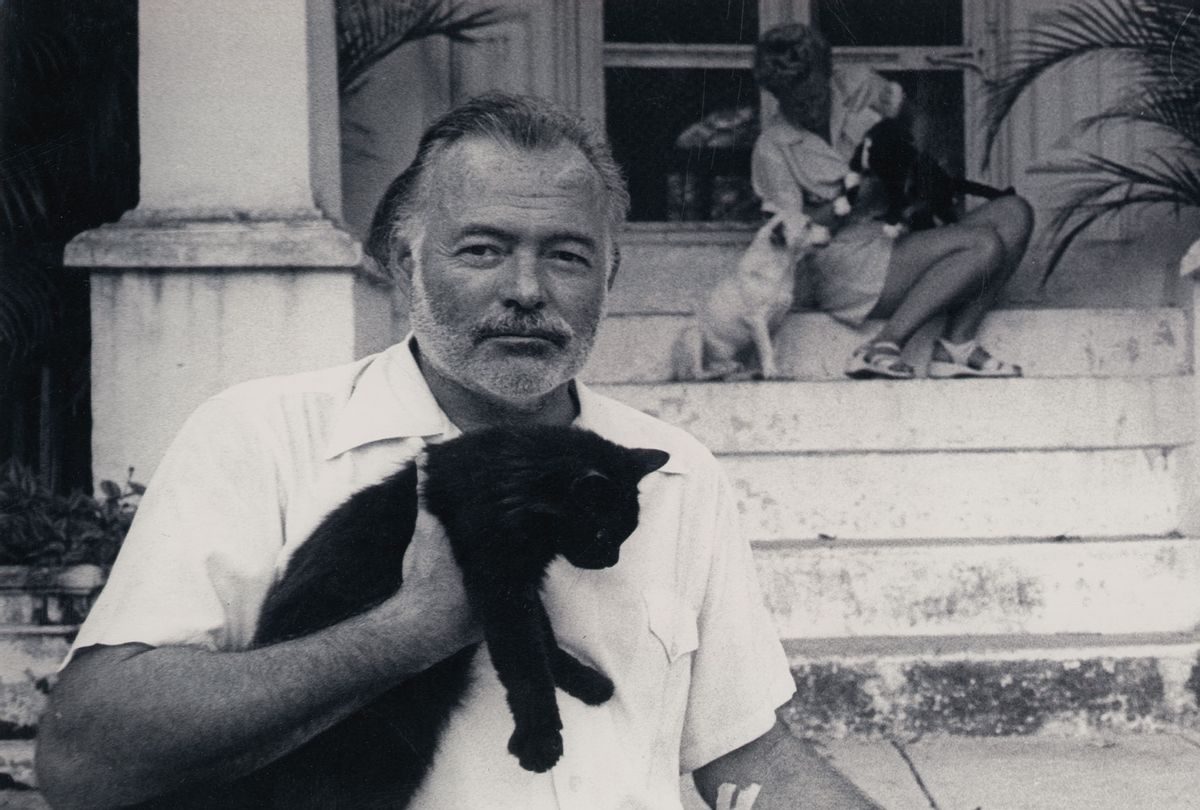 Ernest Hemingway in "Hemingway" (A.E. Hotchner/PBS)