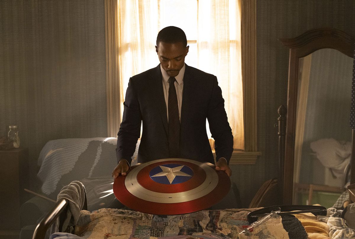 Anthony Mackie as Sam Wilson (aka Falcon) in "The Falcon and the Winter Soldier" (Chuck Zlotnick/Disney+/Marvel Studios)