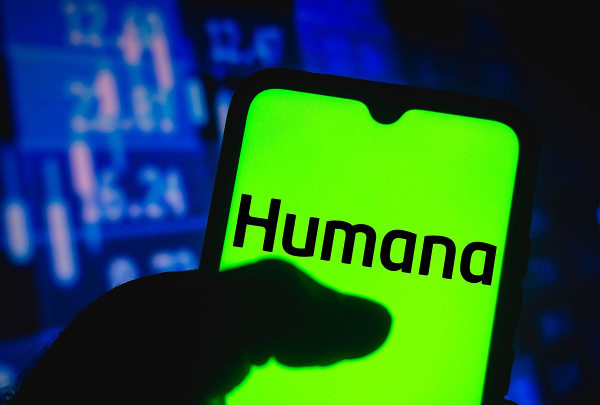 In this photo illustration the Humana Inc. logo seen displayed on a smartphone screen. (Rafael Henrique/SOPA Images/LightRocket via Getty Images)