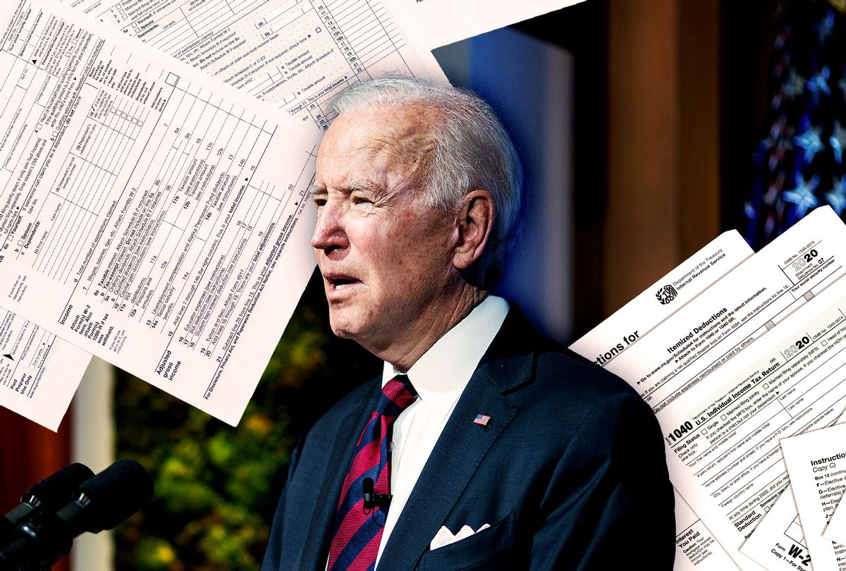 Joe Biden | Tax Forms (Photo illustration by Salon/Getty Images)