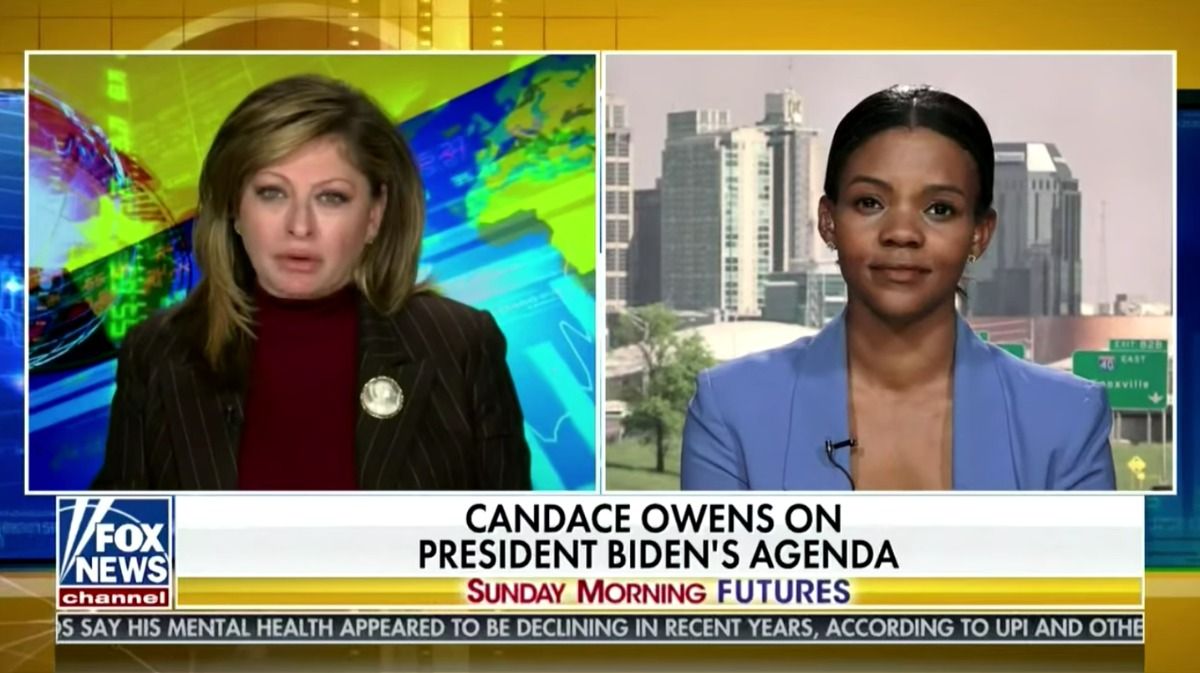 Fox News host Maria Bartiromo and Candace Owens. (FOX News)