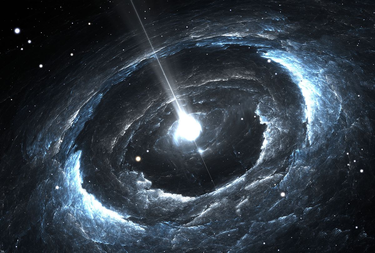 Highly magnetized rotating neutron star (Getty Images/Pitris)