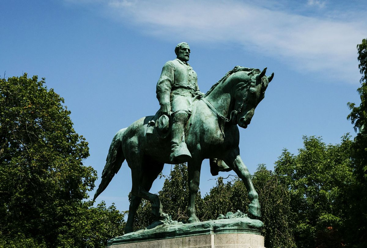 Robert E. Lee statue in Charlottesville, Virginia, United States. (Samuel Corum/Anadolu Agency/Getty Images)