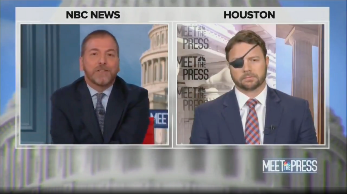 Rep. Dan Crenshaw, R-Texas, on NBC's "Meet the Press" with Chuck Todd (NBC)