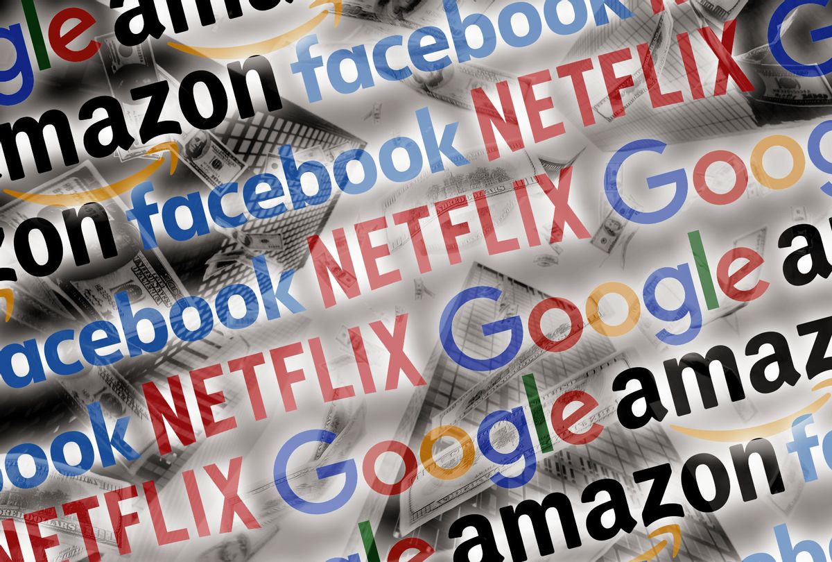 Amazon, Google, Netflix and Facebook (Photo illustration by Salon/Getty Images)
