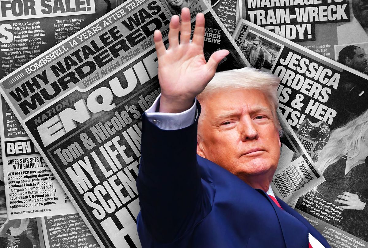 Donald Trump and the National Enquirer (Photo illustration by Salon/Getty Images)