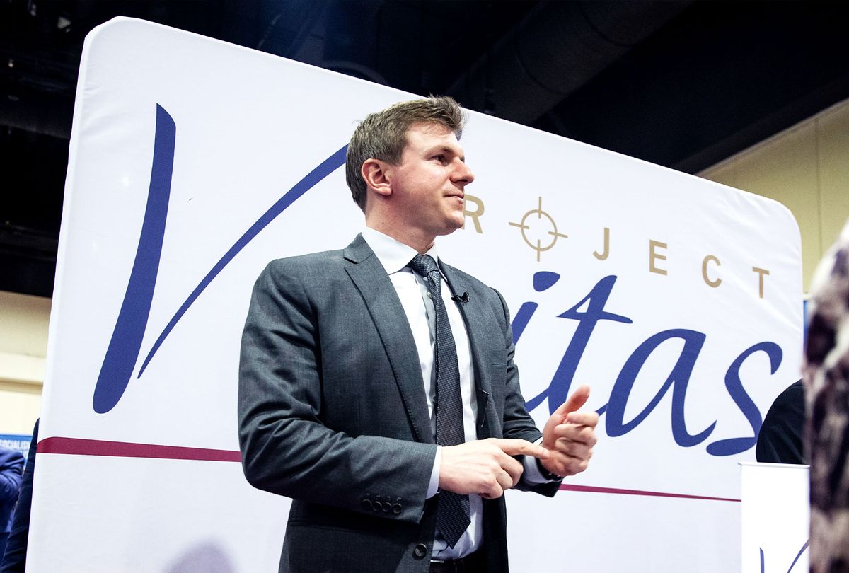 James O'Keefe, an American conservative political activist and founder of Project Veritas, meets with supporters during the Conservative Political Action Conference 2020 (CPAC) hosted by the American Conservative Union on February 28, 2020 in National Harbor, MD. (Samuel Corum/Getty Images)