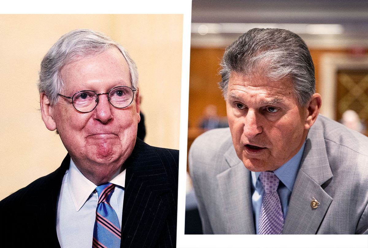 Mitch McConnell and Joe Manchin (Photo illustration by Salon/Getty Images)
