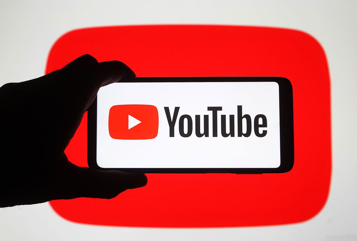 YouTube logo seen displayed on a smartphone. (Photo Illustration by Pavlo Gonchar/SOPA Images/LightRocket via Getty Images)