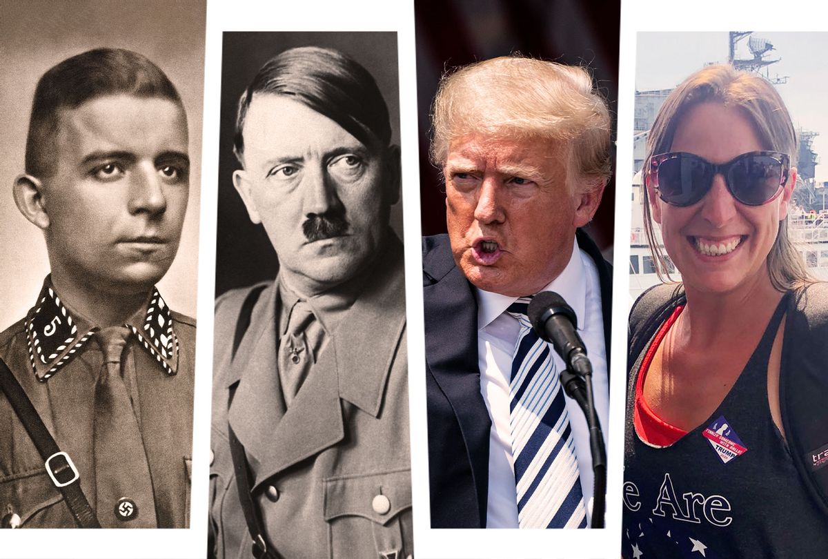Horst-Wessel, Adolf Hitler, Donald Trump and Ashli Babbitt (Photo illustration by Salon/Getty Images/Twitter)