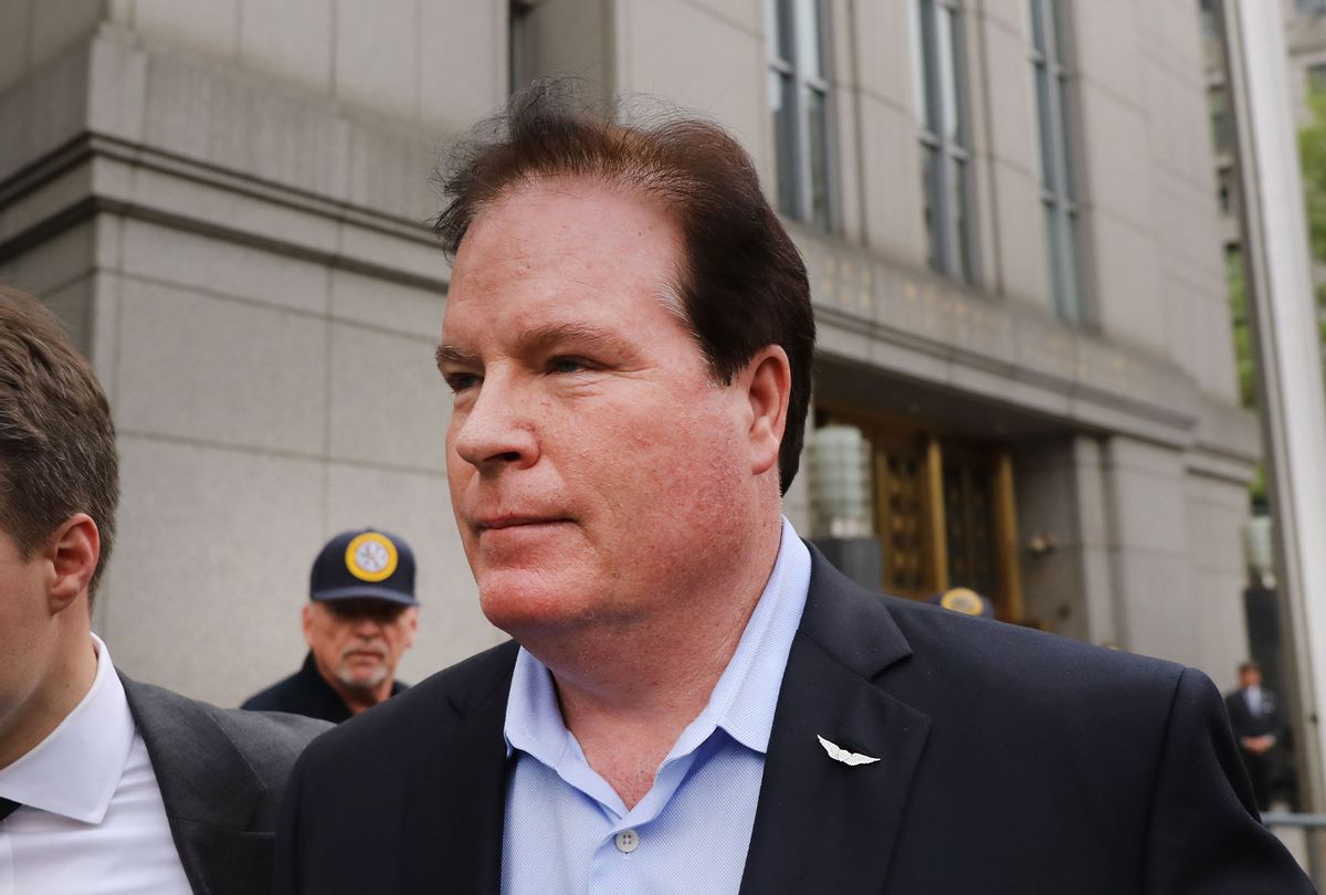 Stephen Calk walks out of a Manhattan court house after posting bail on charges of bribing former Trump campaign chairman Paul Manafort on May 23, 2019 in New York City. Manhattan federal prosecutors unsealed an indictment on Thursday charging Calk, a banker, with using $16 million in loans in order to bribe Manafort get him a position in President Donald Trump’s administration. (Spencer Platt/Getty Images)