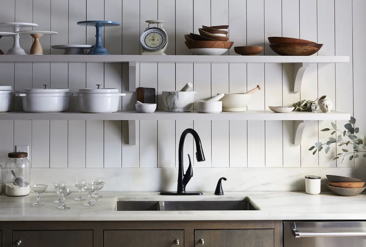 18 kitchen shelf ideas to maximize every inch of space   Salon.com