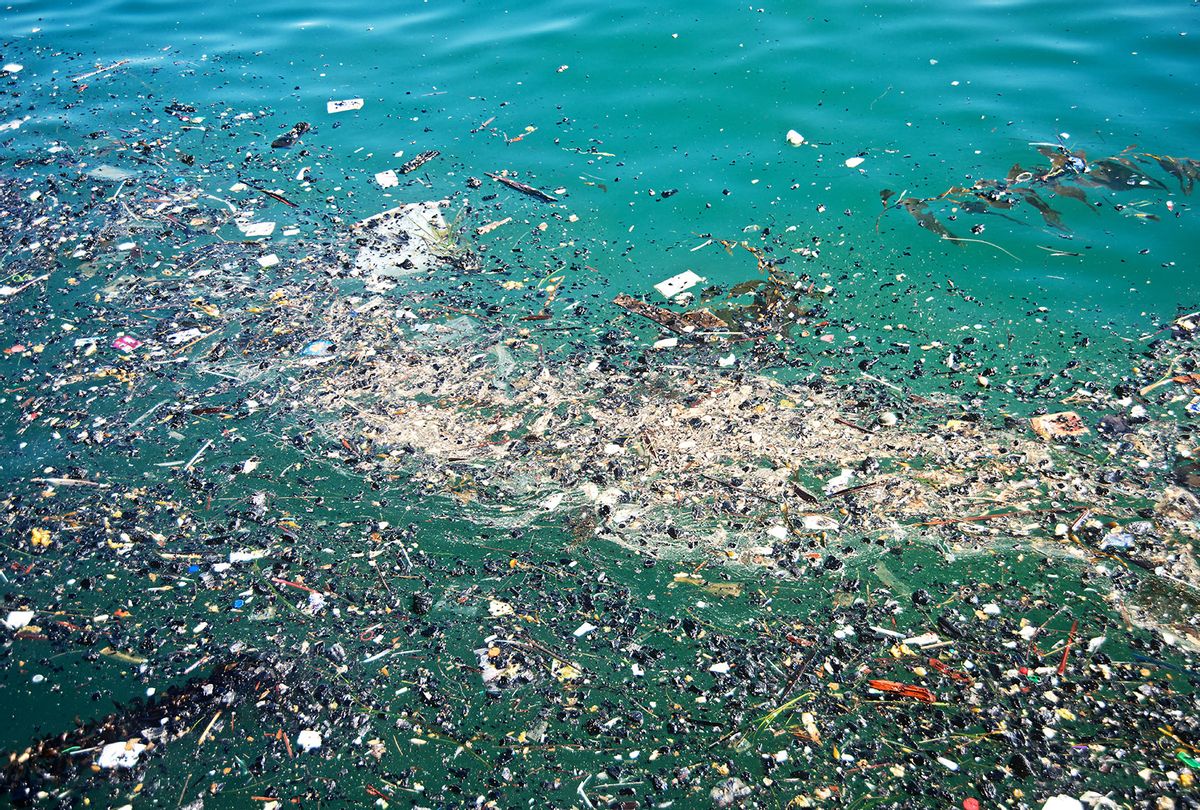 Trash in the ocean water (Getty Images/Juan Camilo Bernal)