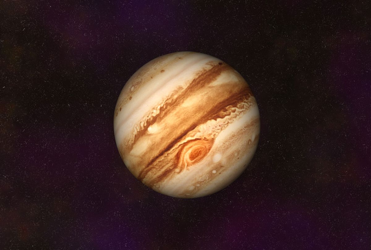 Jupiter's Great Red Spot just wide — deep, too |