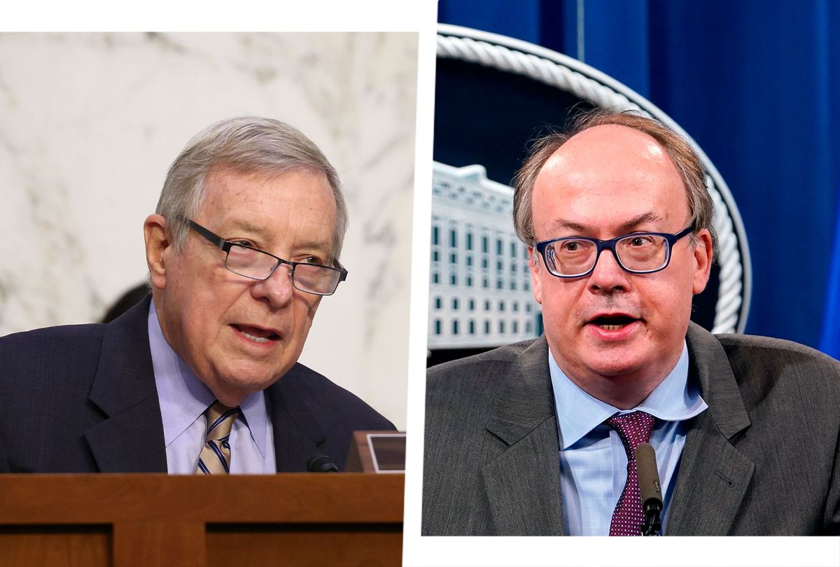 Dick Durbin and Jeffrey Clark (Photo illustration by Salon/Getty Images)