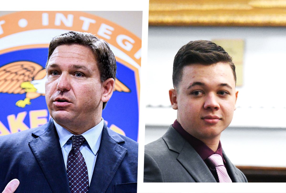 Ron DeSantis and Kyle Rittenhouse (Photo illustration by Salon/Getty Images)
