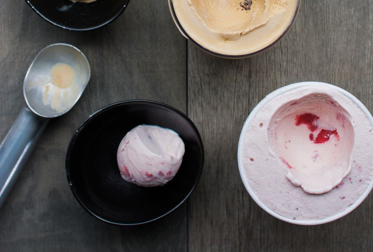 Vanilla ice cream experiment yields solid scoop with creamy