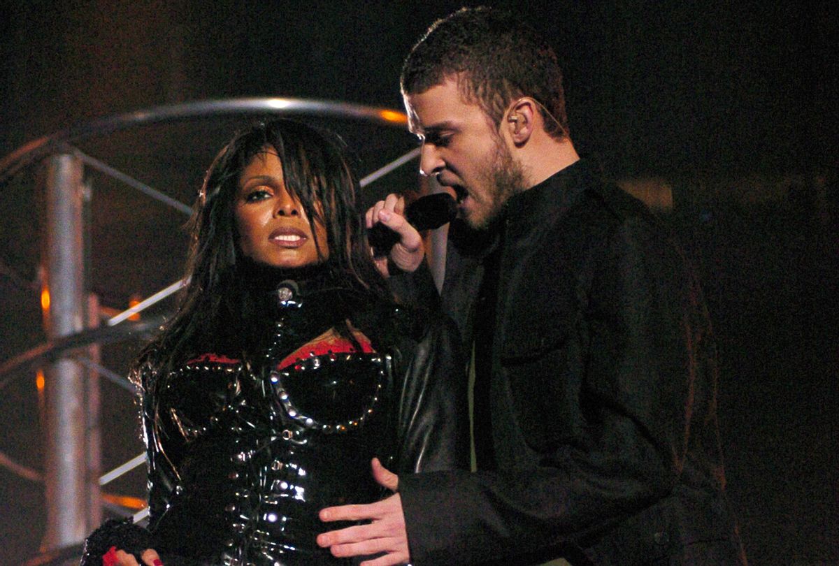 Super Bowl XXXVIII Halftime Show with ﻿Janet Jackson and Justin Timberlake before the wardrobe malfunction (Getty Images/KMazur/WireImage)