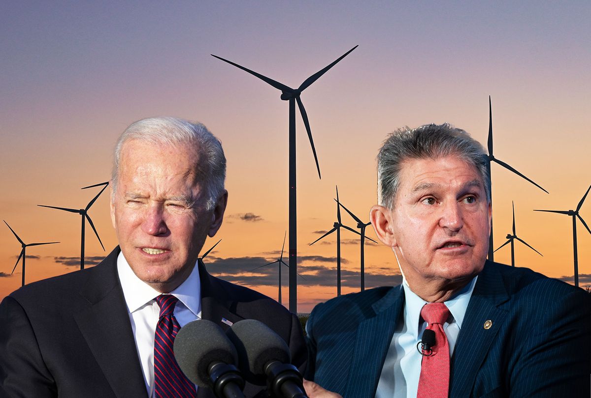 Joe Biden and Joe Manchin (Photo illustration by Salon/Getty Images)
