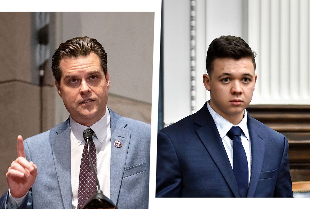 Matt Gaetz and Kyle Rittenhouse (Photo illustration by Salon/Getty Images)