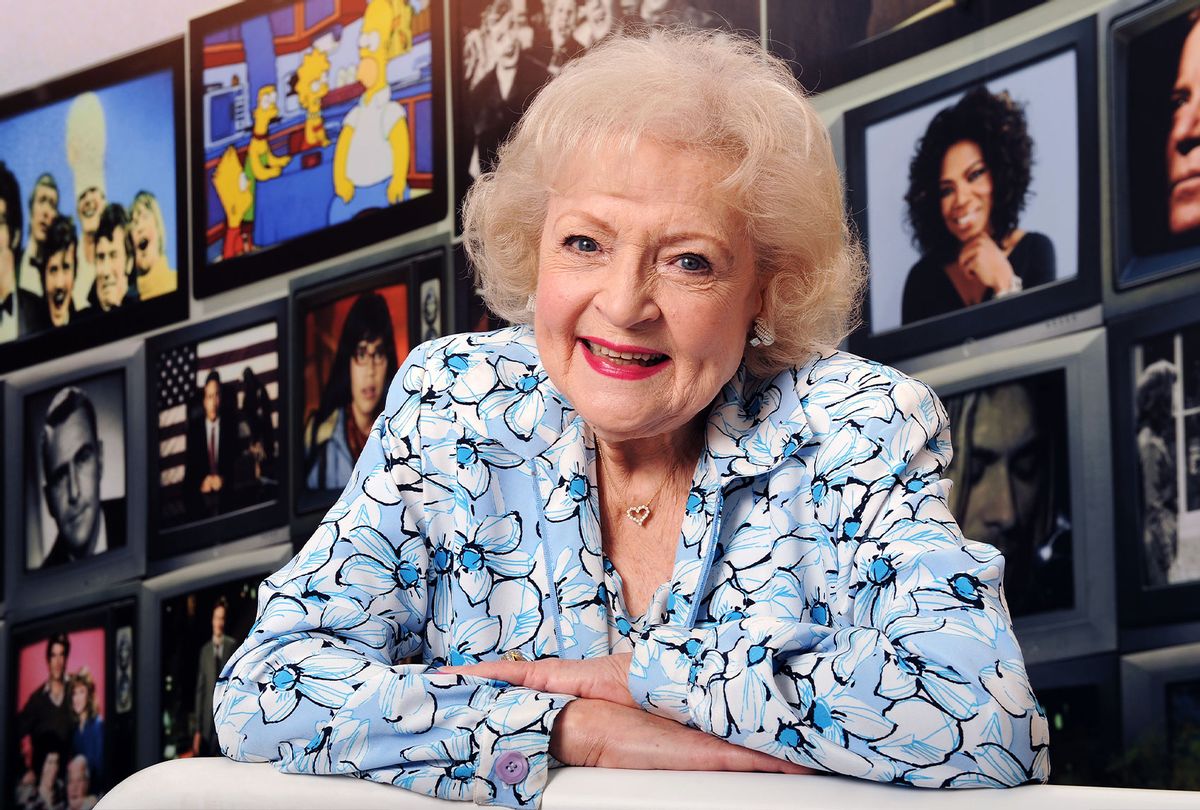 Legendary actress Betty White during portrait session on March 29, 2011 at the Museum of Radio and TV in Los Angeles, California. White talked about her career and her new book called "If You Ask Me". (Bob Riha, Jr./Getty Images)