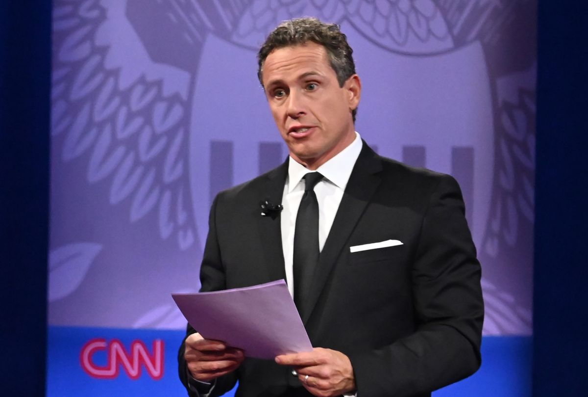 CNN moderator Chris Cuomo during a town hall devoted to LGBTQ issues hosted by CNN and the Human rights Campaign Foundation at The Novo in Los Angeles on October 10, 2019 (ROBYN BECK/AFP via Getty Images)