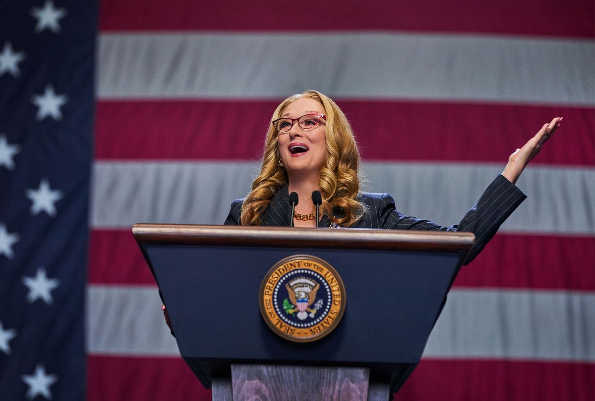 Meryl Streep plays President Orlean in "Don't Look Up" (Nico Tavernise/Netflix)