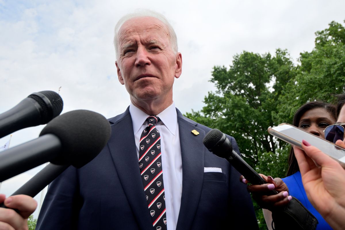 President Joe Biden addresses reporters at a press gaggle. (Getty Images)
