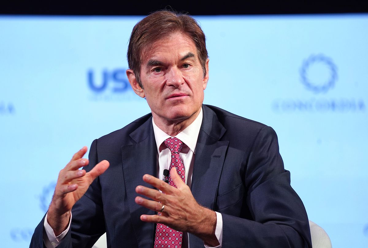 Dr. Mehmet Oz, Professor of Surgery, Columbia University speaks onstage during the 2021 Concordia Annual Summit in New York on September 21, 2021. (Leigh Vogel/Getty Images for Concordia Summit)