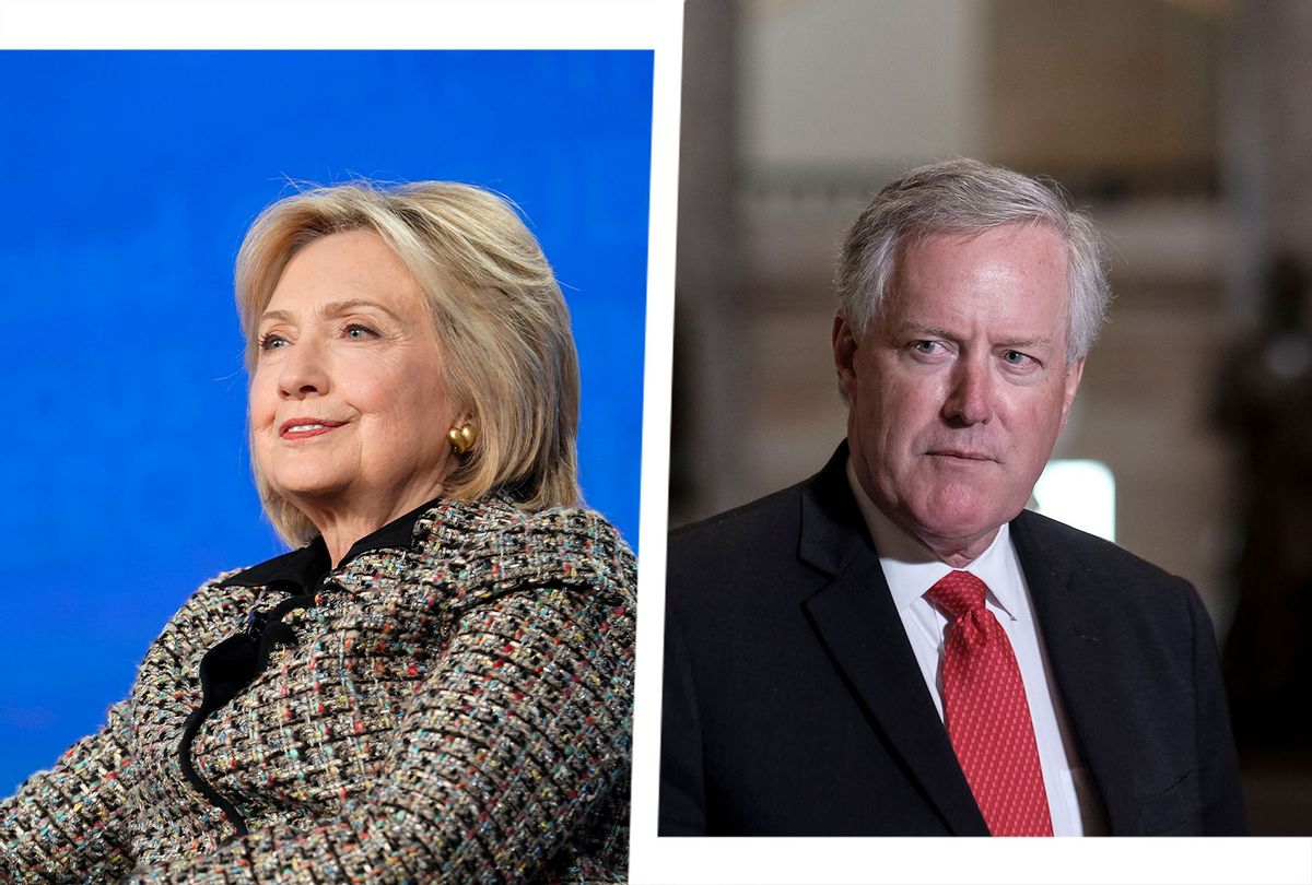 Hilary Clinton and Mark Meadows (Photo illustration by Salon/Getty Images)