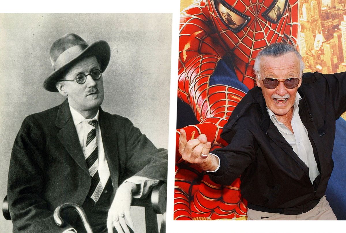 James Joyce and Stan Lee (Photo illustration by Salon/Getty Images)