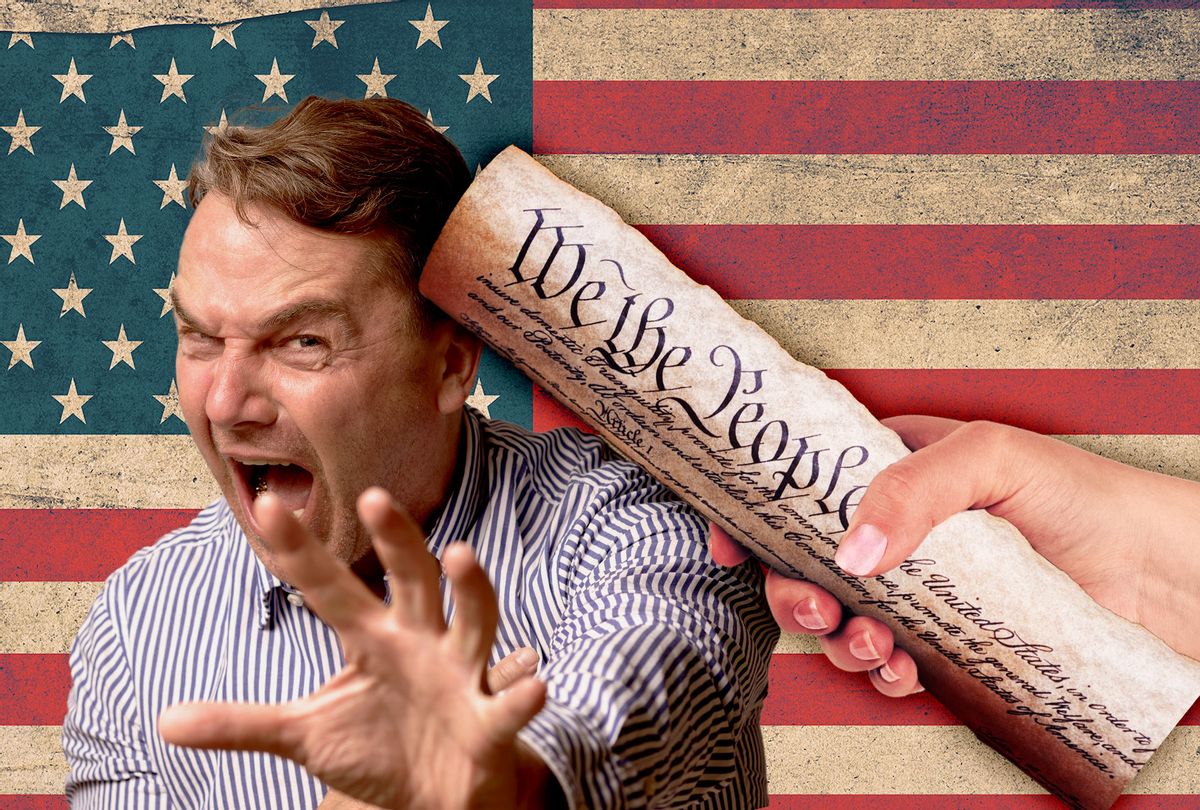 Man doesn't like the US Constitution (Photo illustration by Salon/Getty Images)