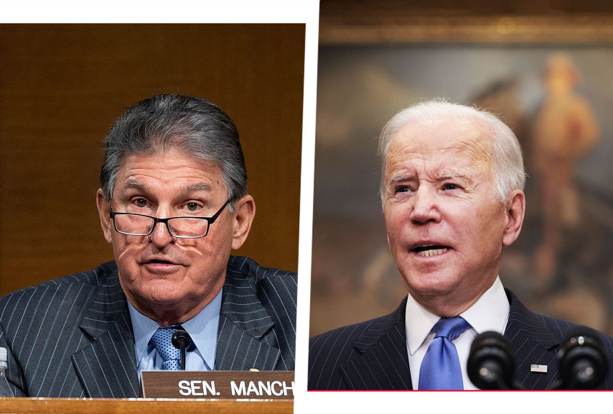 Joe Manchin and Joe Biden (Photo illustration by Salon/Getty Images)