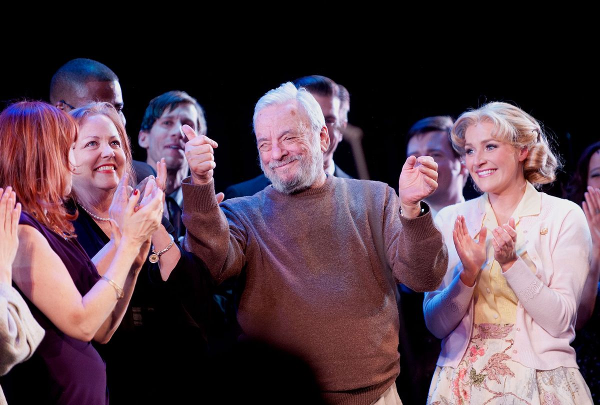 Stephen Sondheim attends the "Merrily We Roll Along" original cast and current cast reunion curtain call at the New York City Center on February 14, 2012 in New York City (Brad Barket/Getty Images)